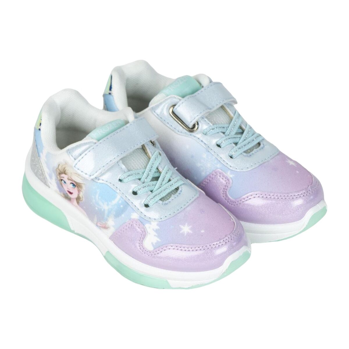 Zapatillas Deportivas con LED Frozen Azul claro
