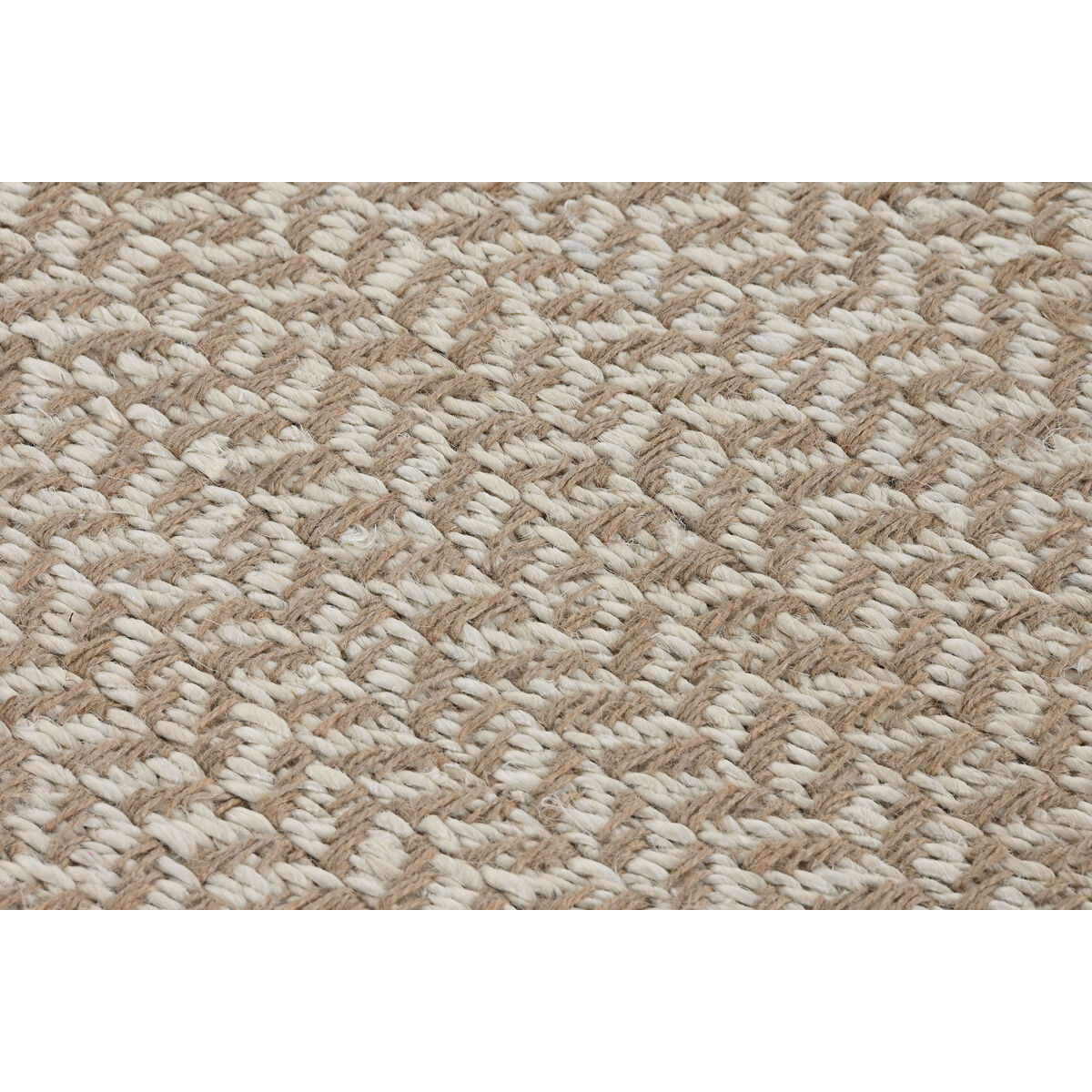 Alfombra Home ESPRIT Blanco Natural 120 x 1 x 180 cm