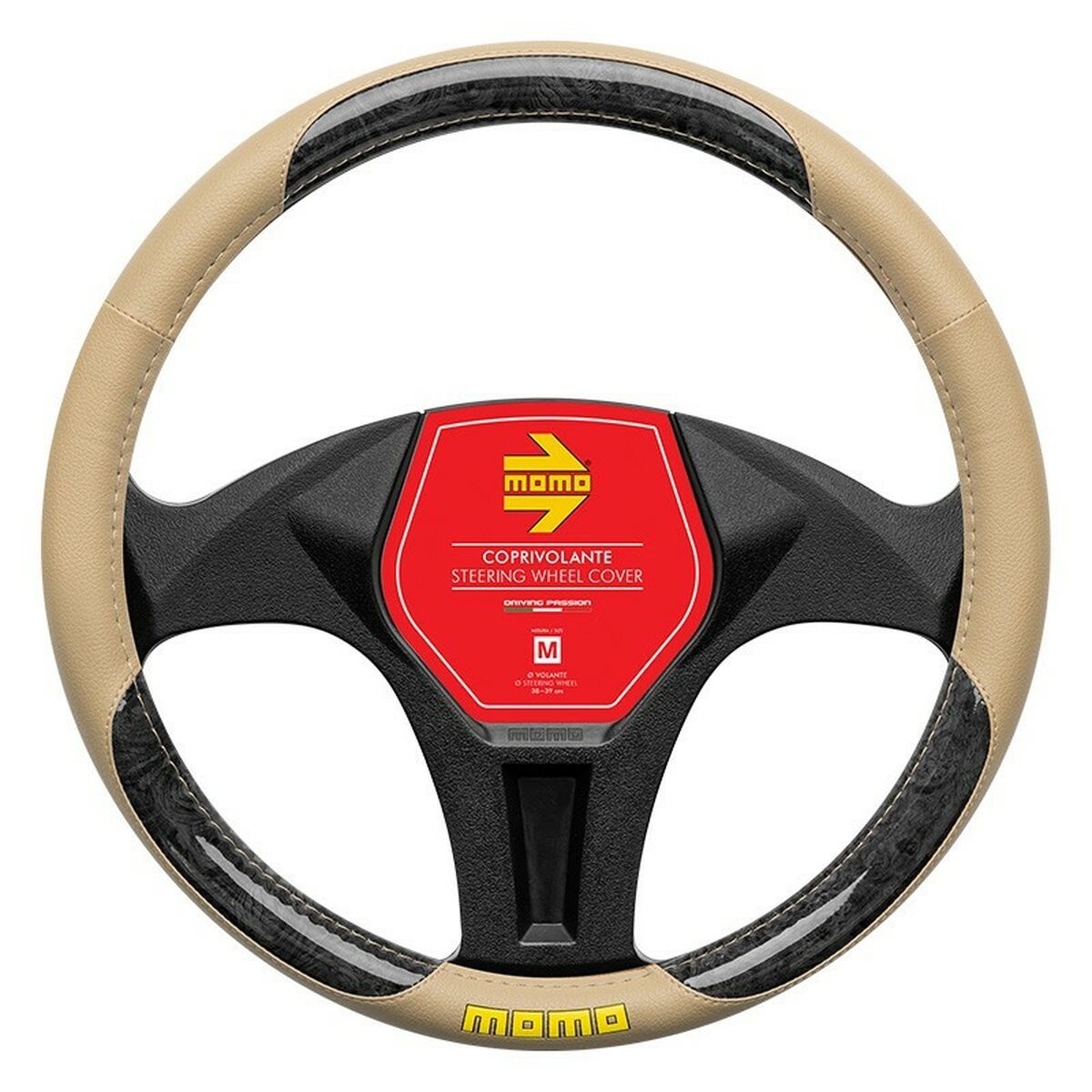 Funda para Volante MOMO MOMLSWC0BRBEB Ø 38-39 cm