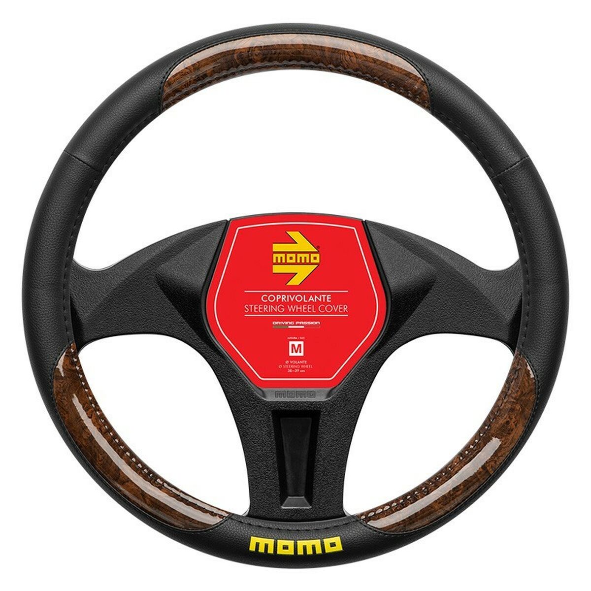 Funda para Volante MOMO MOMLSWC0BRBKW Ø 38-39 cm