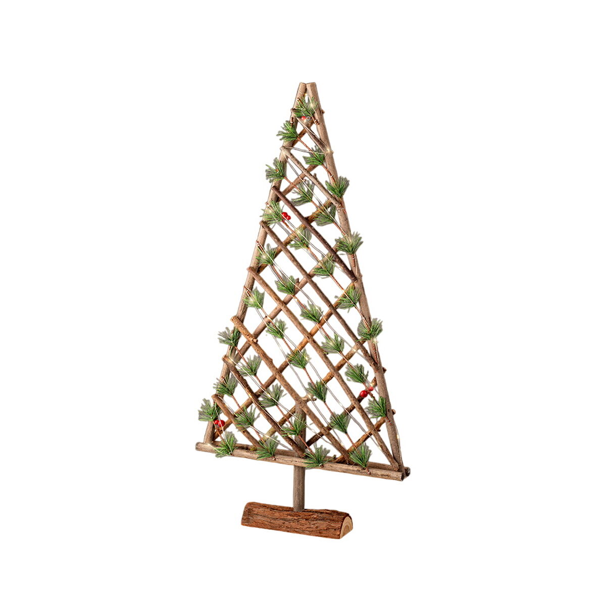 Árbol de Navidad Lumineo Madera 40 x 7 x 80 cm MicroLED Decorativo