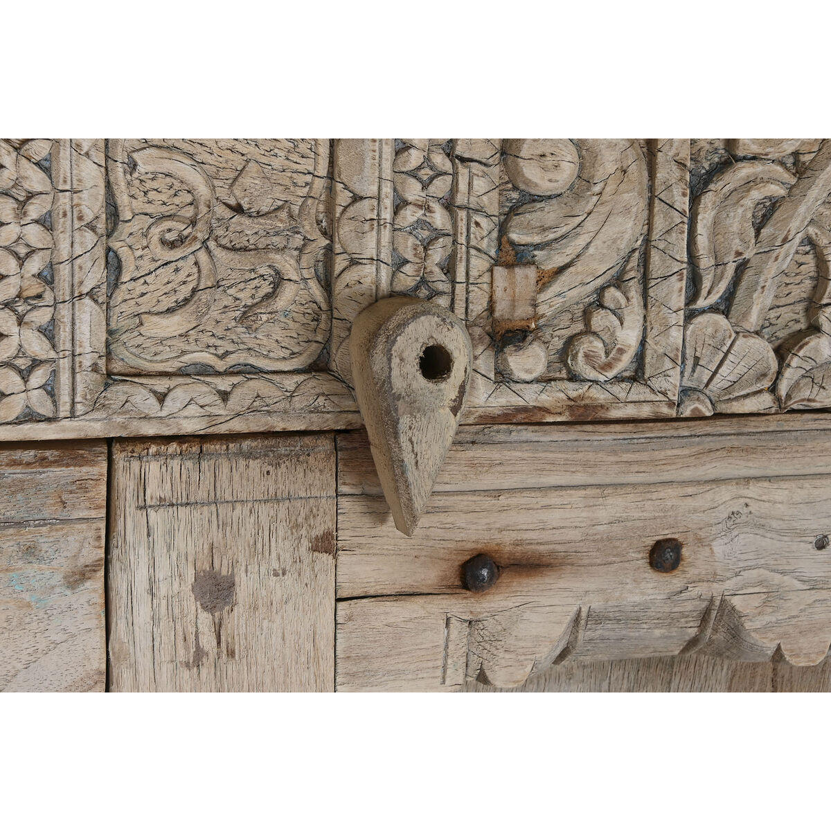 Aparador Home ESPRIT Natural madera de teca 90 x 45 x 190 cm