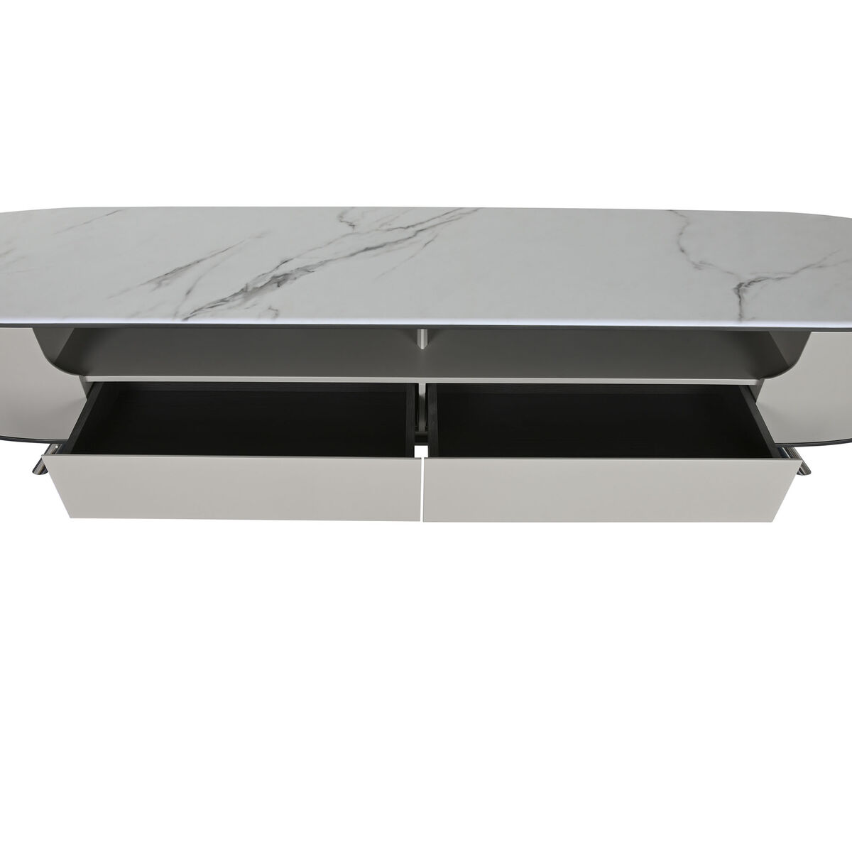 Mueble de TV Home ESPRIT Blanco Beige 220 x 42 x 41,5 cm