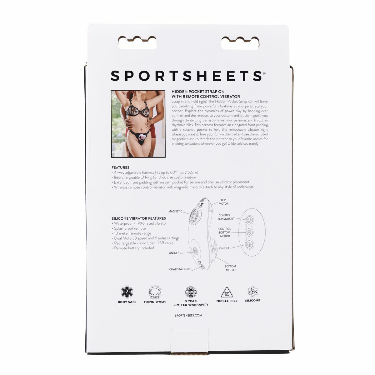 Arnés Sportsheets Negro