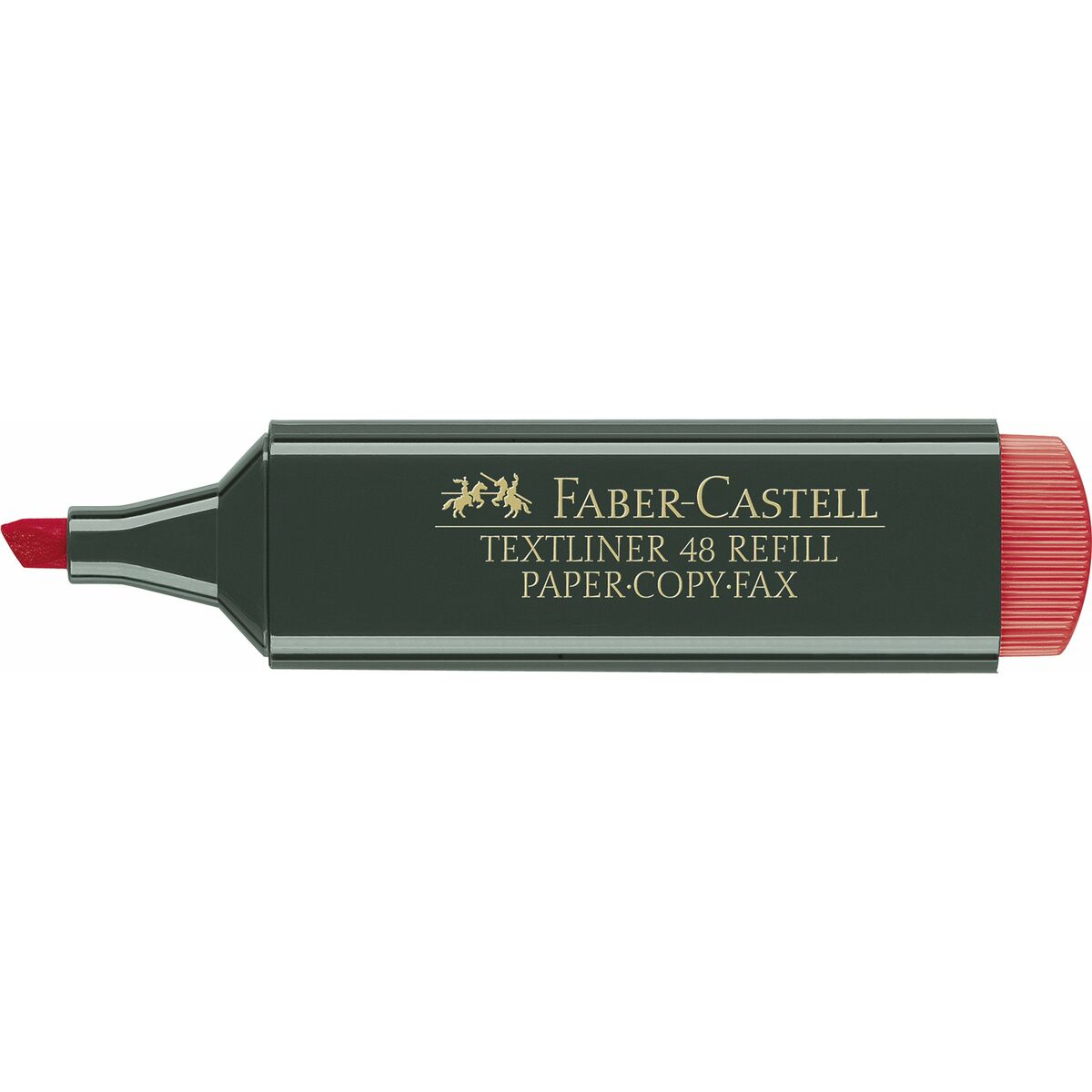 Subrayador Faber-Castell TEXTLINER 48 Rojo (10 Unidades)
