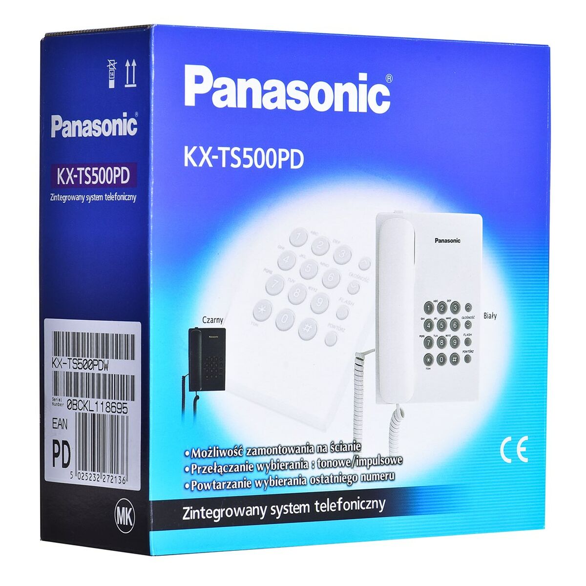 Teléfono IP Panasonic KX-TS500PDW