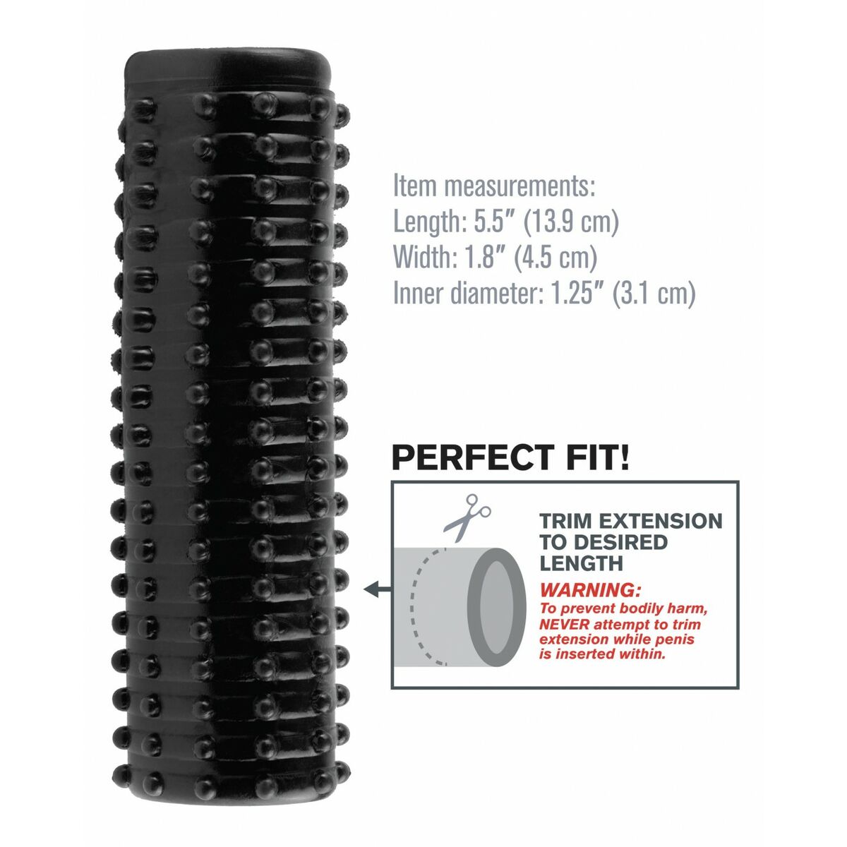 Funda para pene Pipedream Fantasy X-Tensions Negro