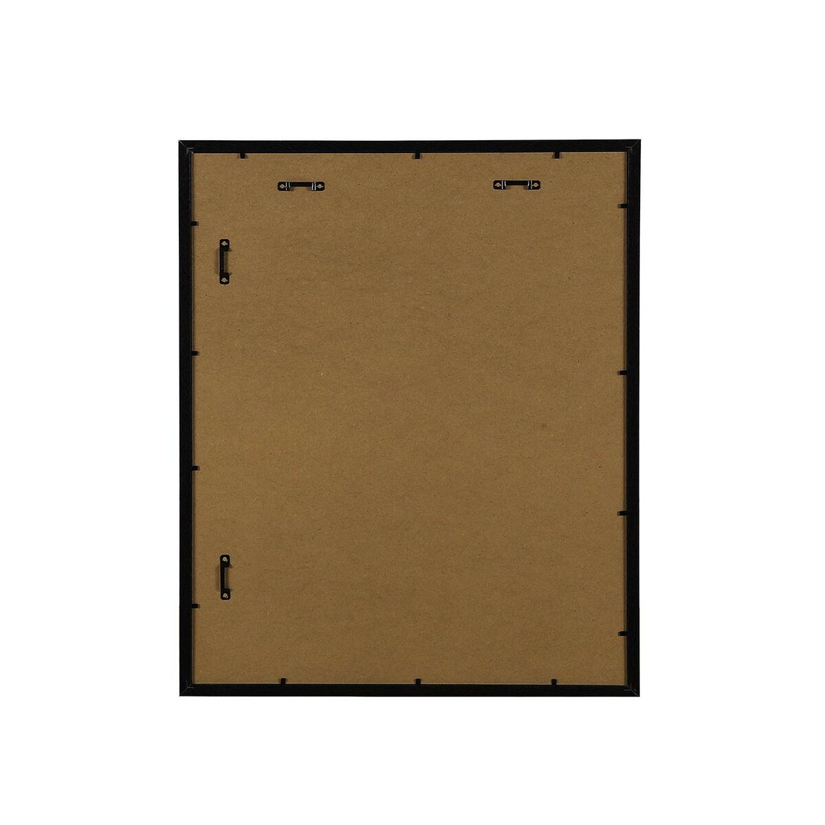 Portafotos Versa Negro Madera MDF Vintage 1,2 x 50 x 40 cm