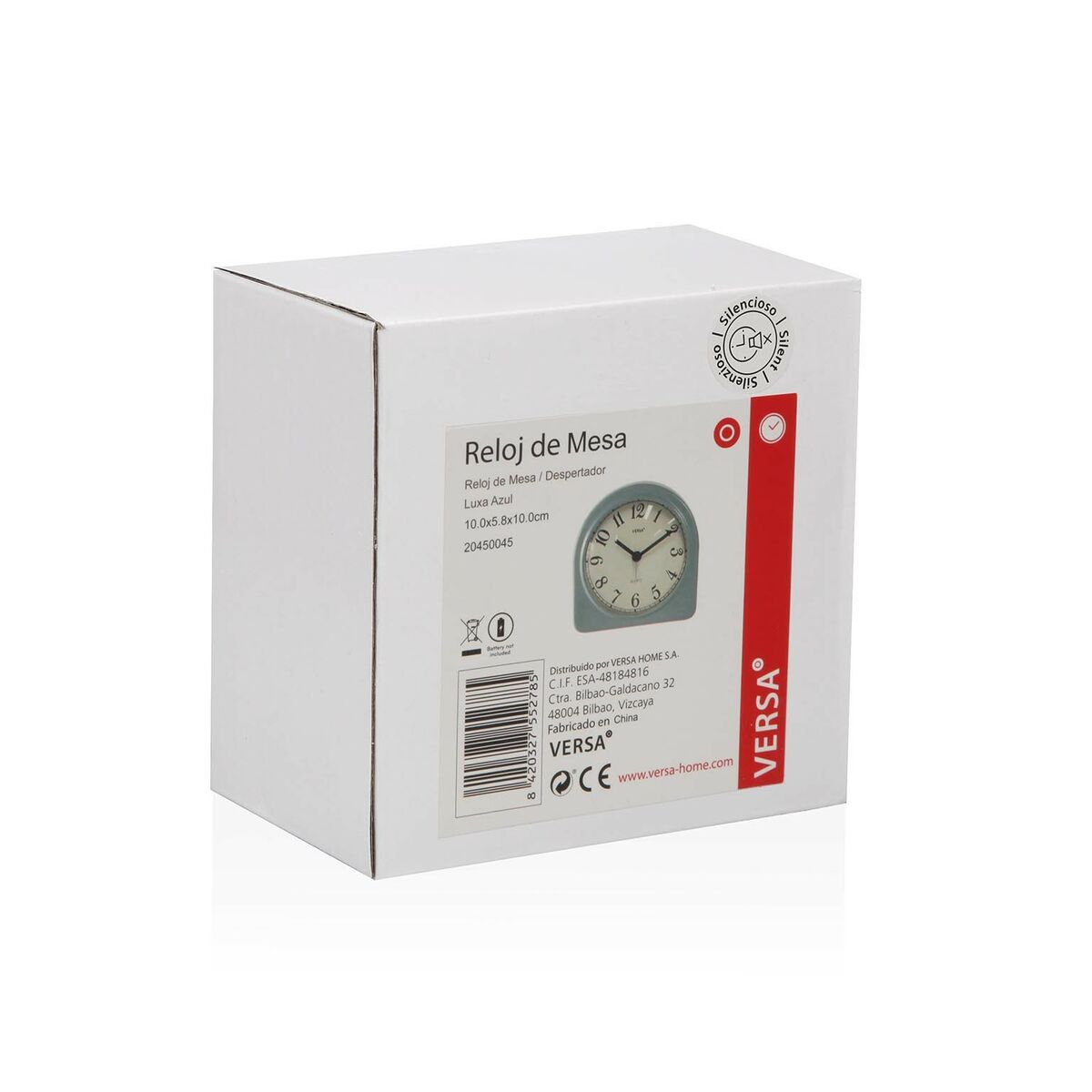 Reloj de Mesa Versa Luxa Azul