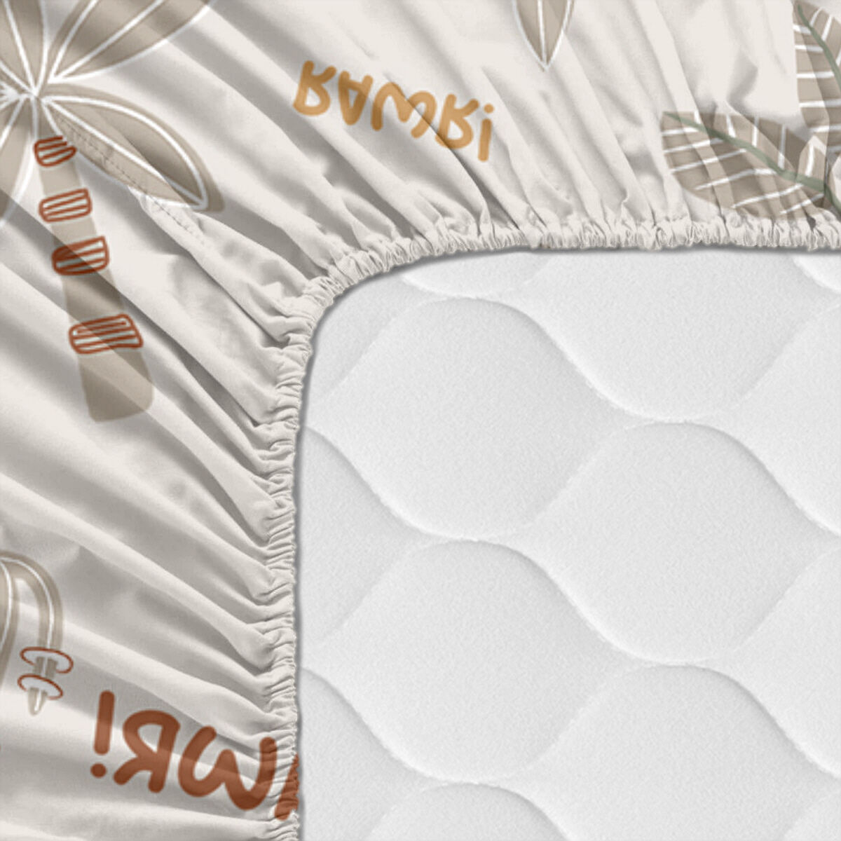 Sábana Bajera Ajustable HappyFriday MOSHI MOSHI Multicolor 28 x 2 x 38 cm 90 x 200 x 32 cm