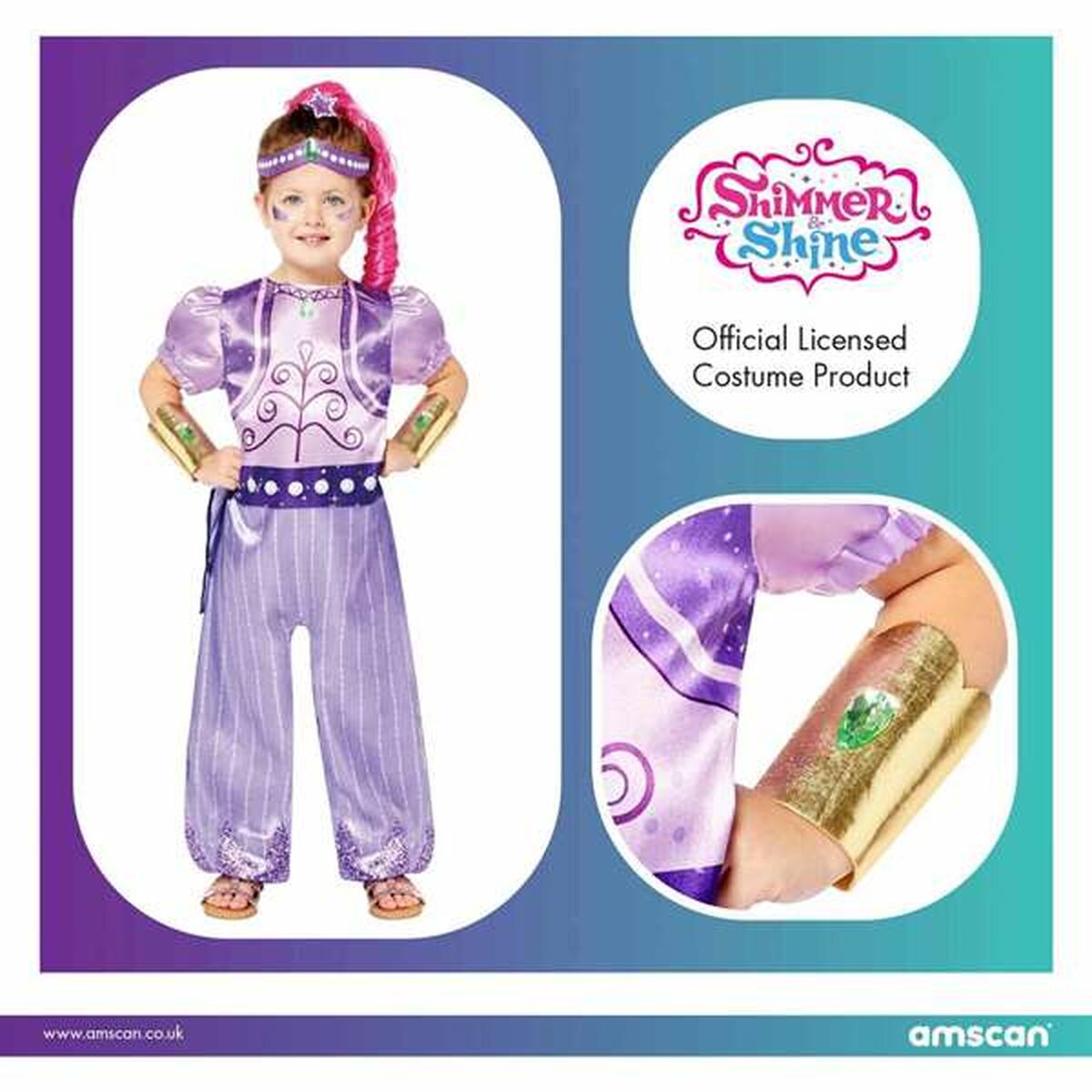 Disfraz para Niños Morado 6-8 Años