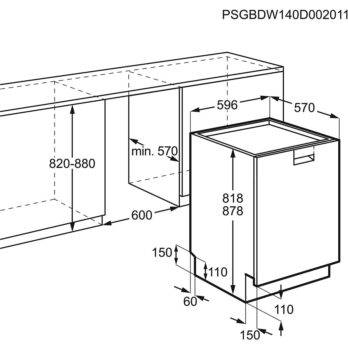 Lavavajillas AEG FFB83816PM Acero 60 cm