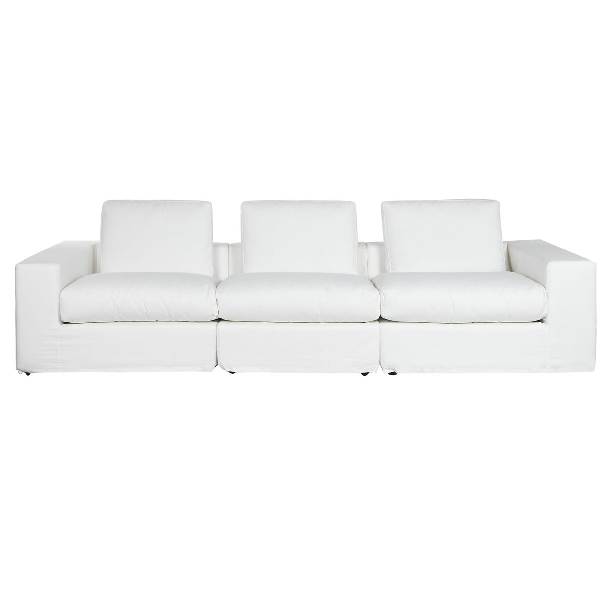 Sofá Home ESPRIT Blanco Moderno 286 x 95,5 x 57 cm