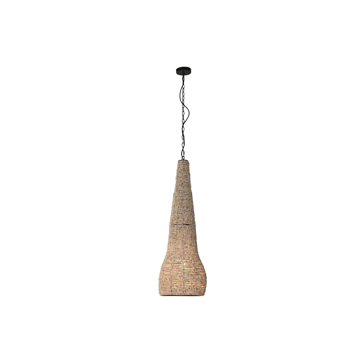 Lámpara de Techo Home ESPRIT Natural Madera Metal 50 W 36,5 x 36,5 x 174,5 cm