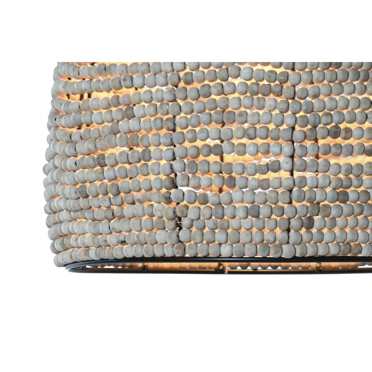 Lámpara de Techo Home ESPRIT Natural Madera Metal 50 W 36,5 x 36,5 x 174,5 cm