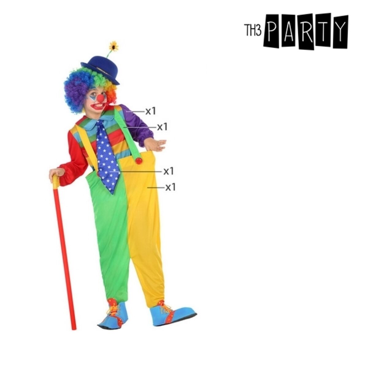 Disfraz para Niños Amarillo Multicolor (3 Piezas)