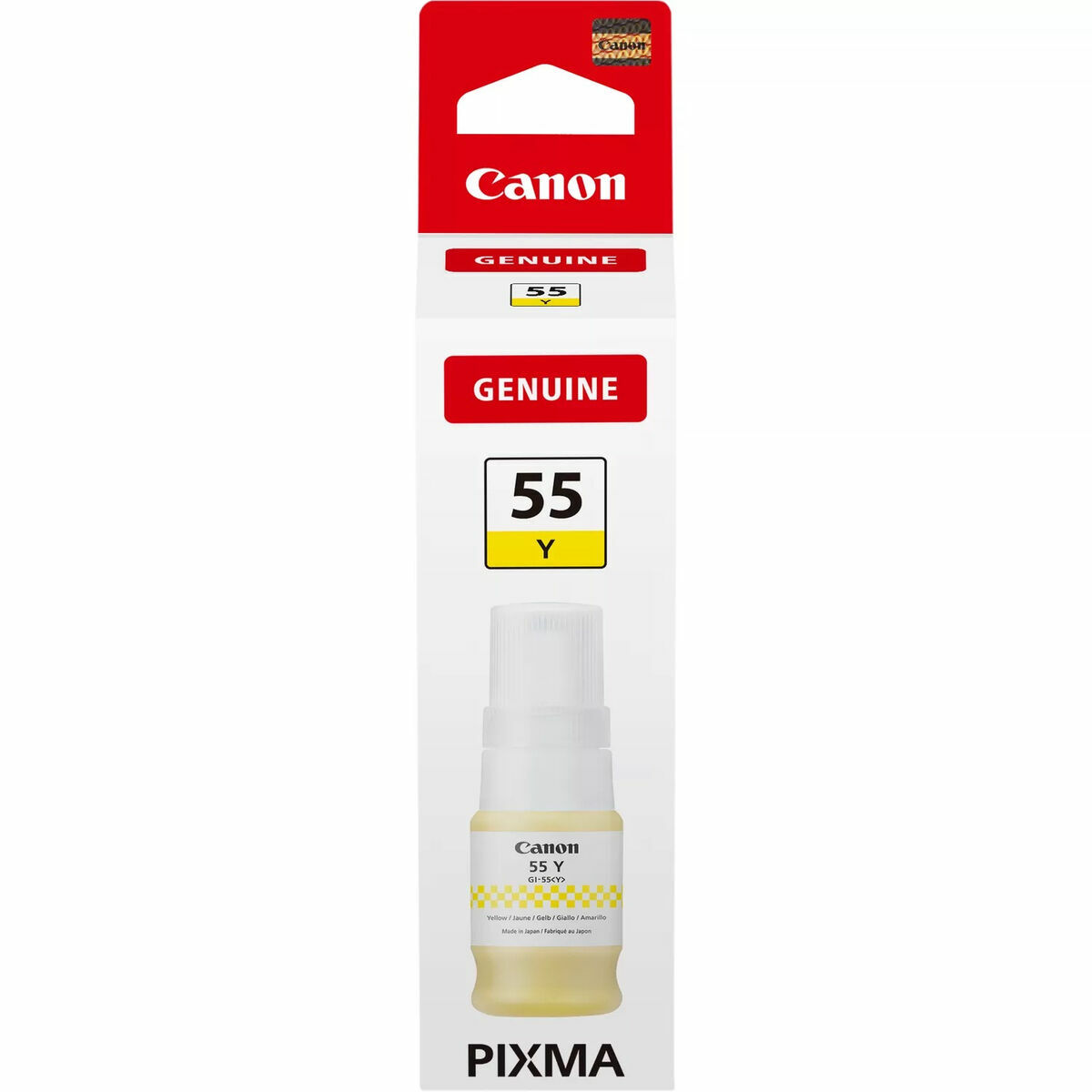 Cartucho de Tinta Original Canon 	GI-55 Y Amarillo (1 unidad)