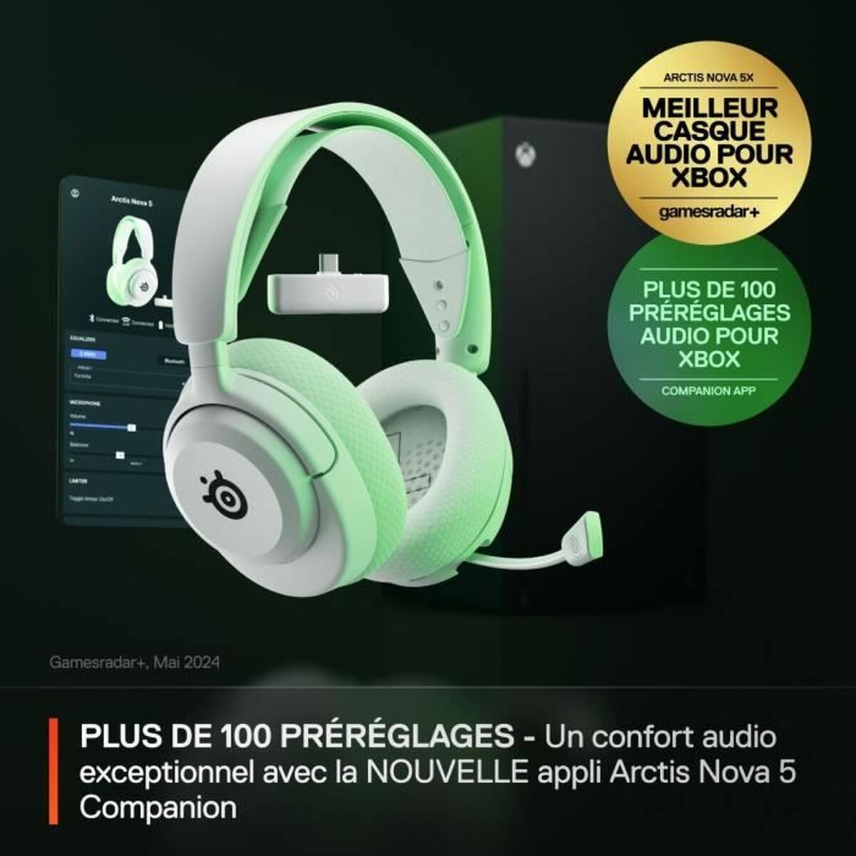 Auriculares con Micrófono SteelSeries Arctis Nova 5X Blanco