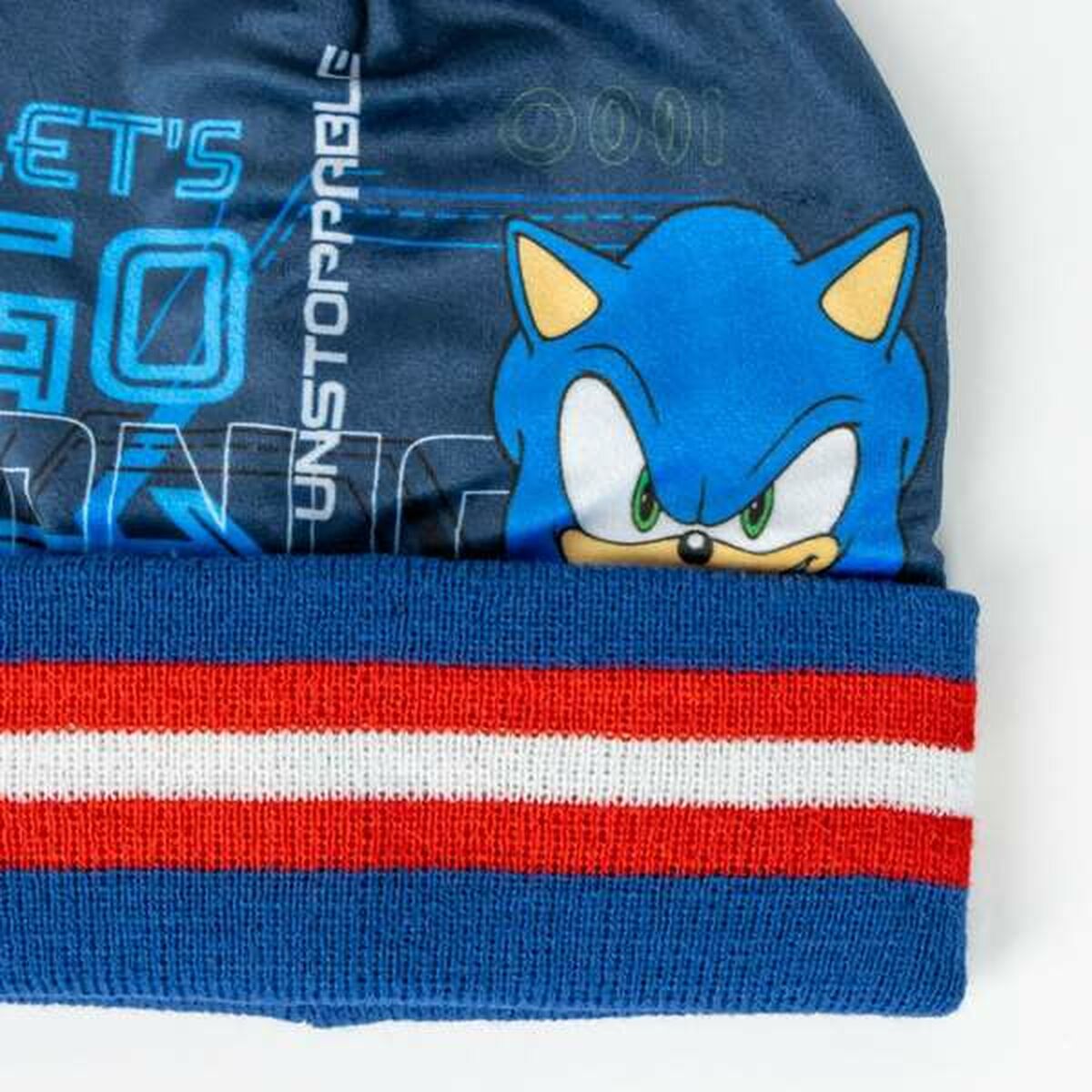 Gorro, Bufanda y Guantes Sonic 2-8 Años
