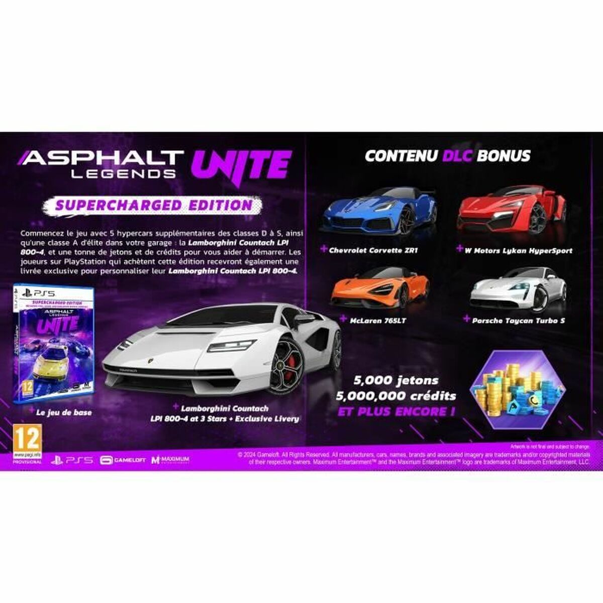 Videojuego PlayStation 5 Just For Games Asphalt Legends UNITE Supercharged Edition