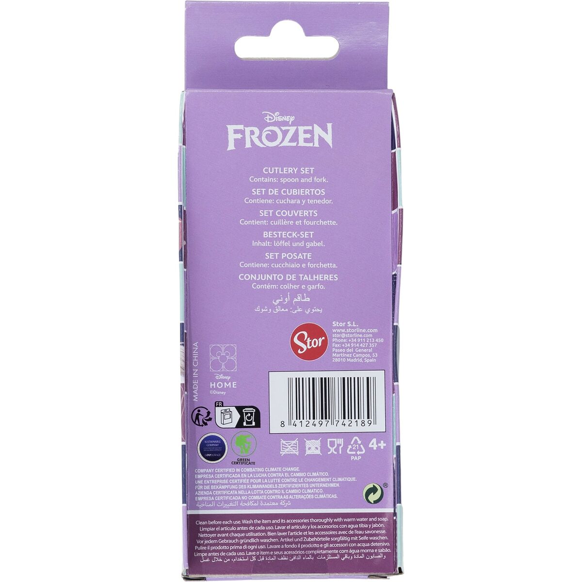 Juego de Cubiertos Frozen CZ11341 Infantil 2 Piezas