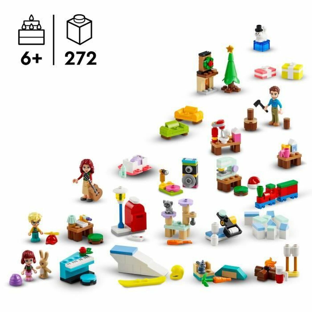 Juego de Construcción Lego 42637 Advent Calendar 2024 Gifts Before Christmas Multicolor