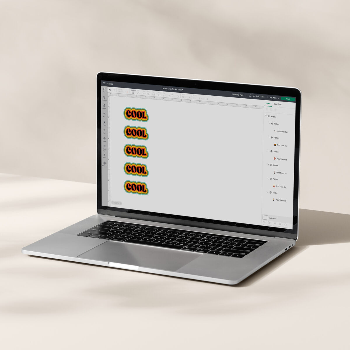 Lámina de vinilo de transferencia térmica Cricut 2010362 (12 Unidades)