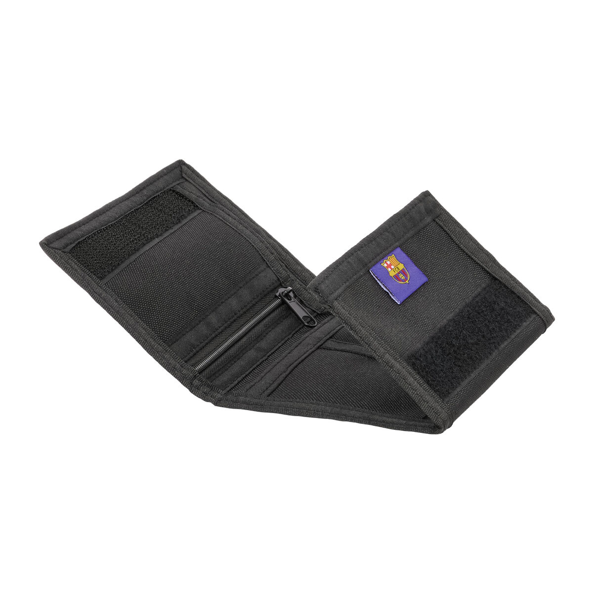 Cartera F.C. Barcelona Black Negro 12,5 x 9,5 x 1 cm
