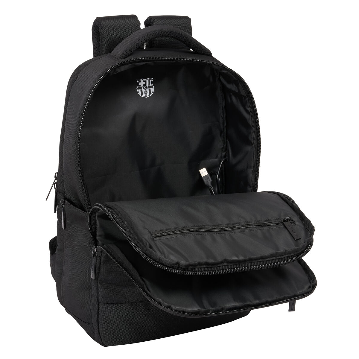 Mochila para Portátil F.C. Barcelona Premium Negro 29 x 44 x 15 cm