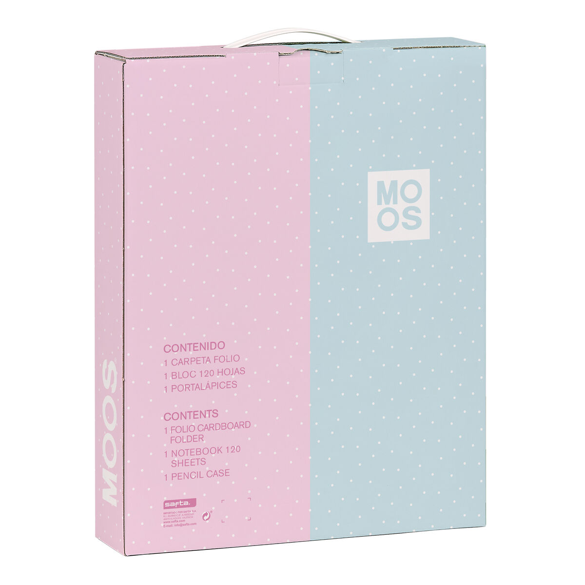 Set de Papelería Moos Flores 28 x 35 x 6 cm 3 Piezas