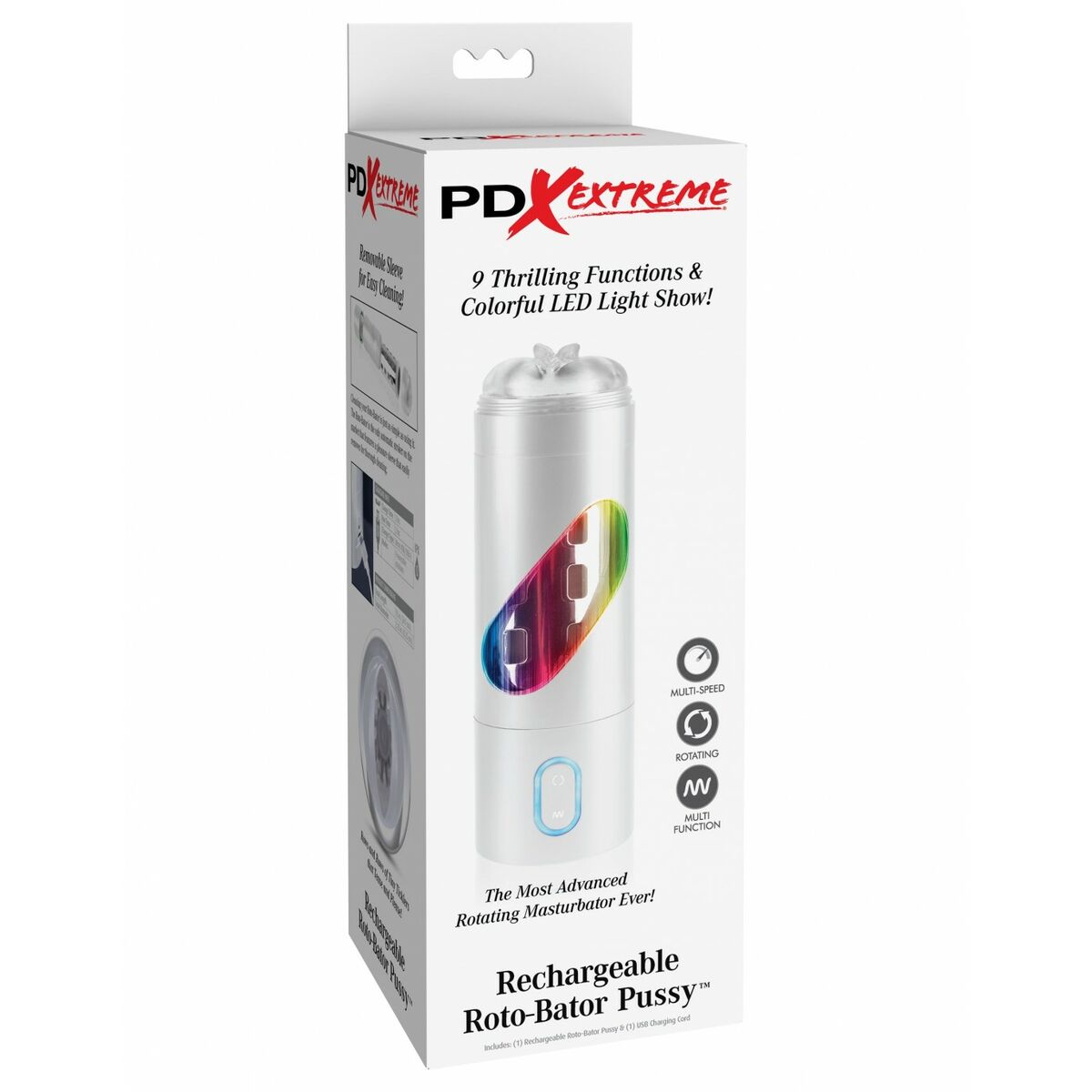 Masturbador Pipedream PDX EXTREME RECHARGEABLE ROTO-BATOR PUSSY