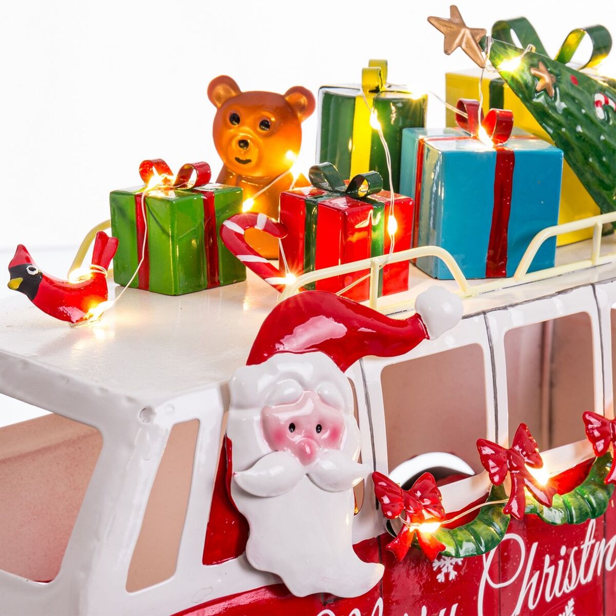 Adorno Navideño Multicolor Papá Noel 31 x 13 x 21 cm