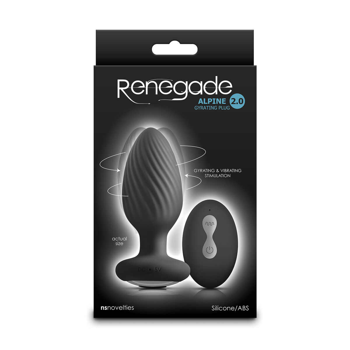 Plug Vibrador Anal NS Novelties Alpine 2.0 Negro