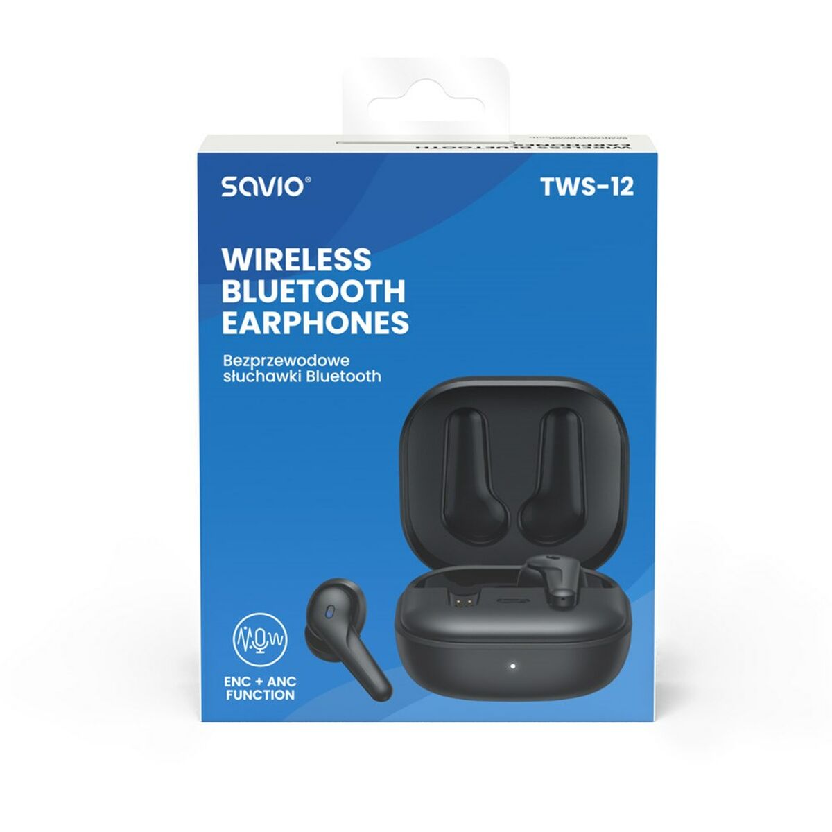 Auriculares in Ear Bluetooth Savio TWS-12 Negro