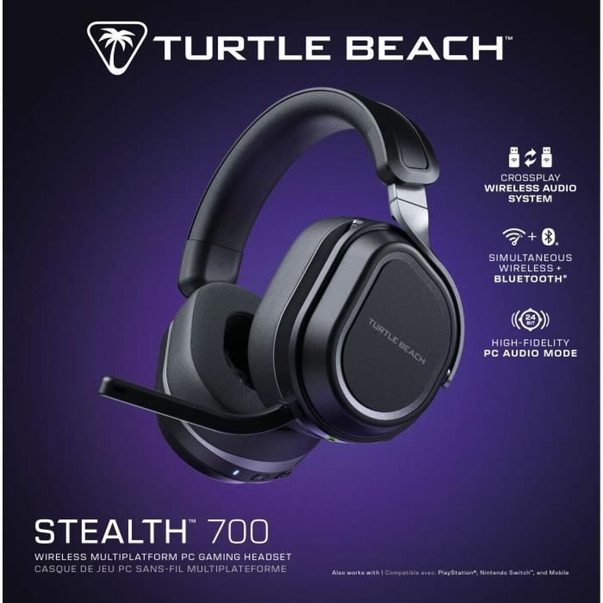 Auriculares con Micrófono Turtle Beach Stealth 700PC Negro
