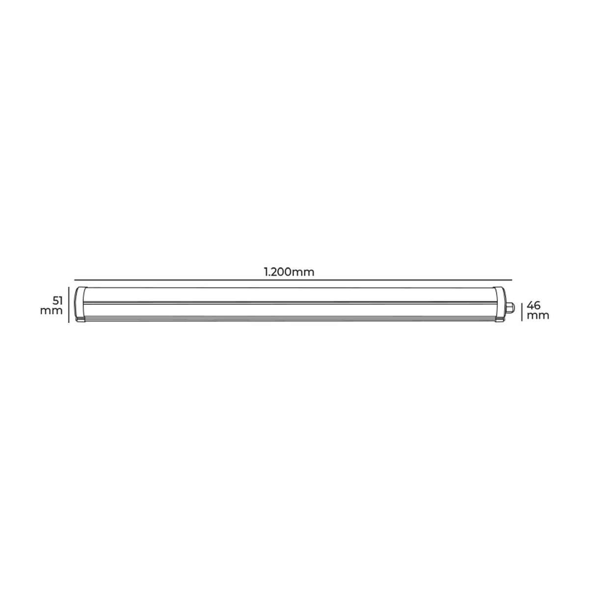 Regleta LED EDM 31407 36 W Luz LED (6400 K)