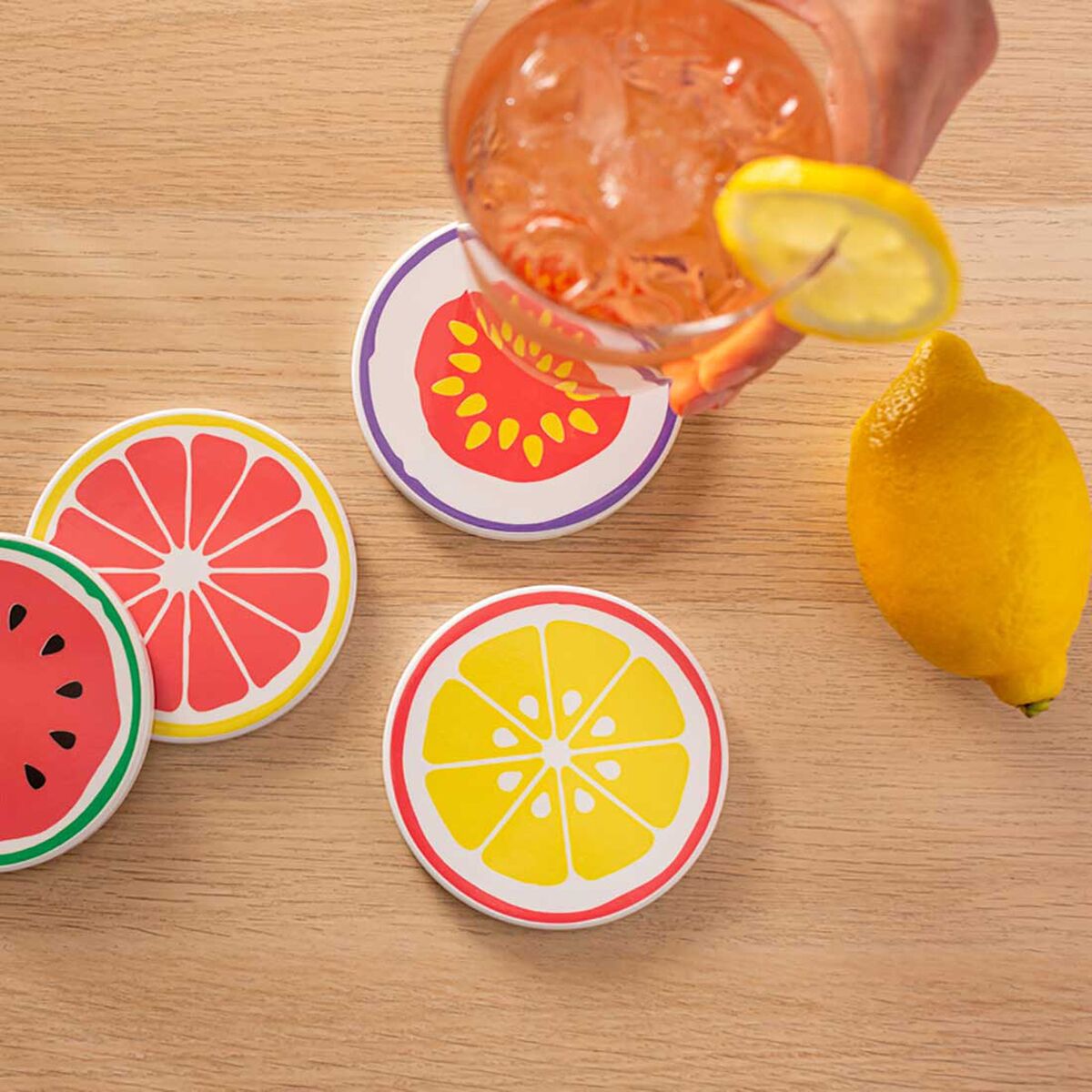 Posavasos Personalizable para Plotter de corte Cricut Ceramic Blanco (4 Unidades)