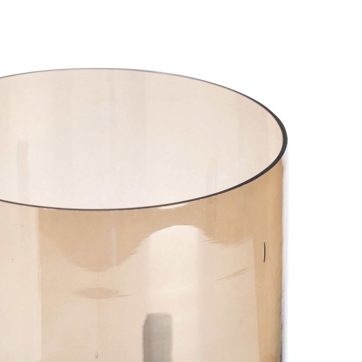 Portavelas Dorado Cristal Acero 15 x 15 x 29 cm