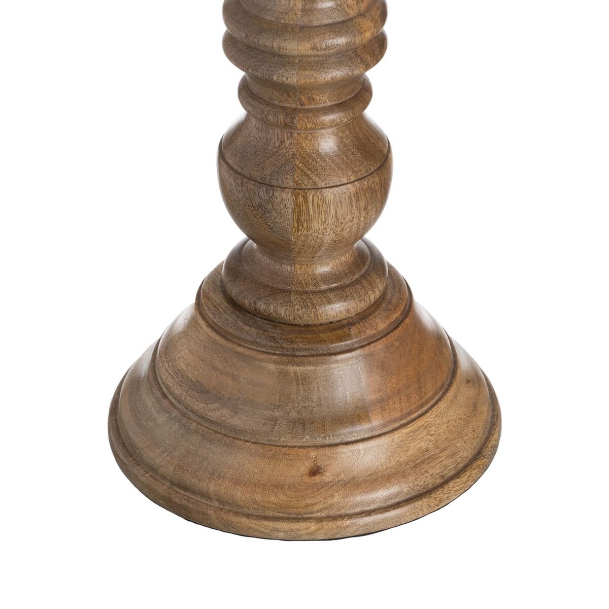 Portavelas Natural Madera Cristal 20 x 20 x 57 cm