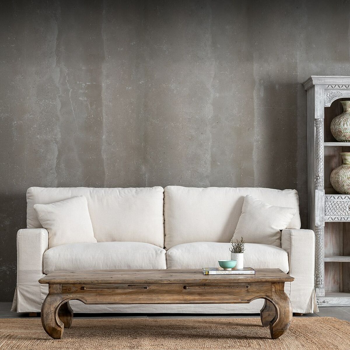 Mesa de Centro Natural 150 x 71 x 38 cm