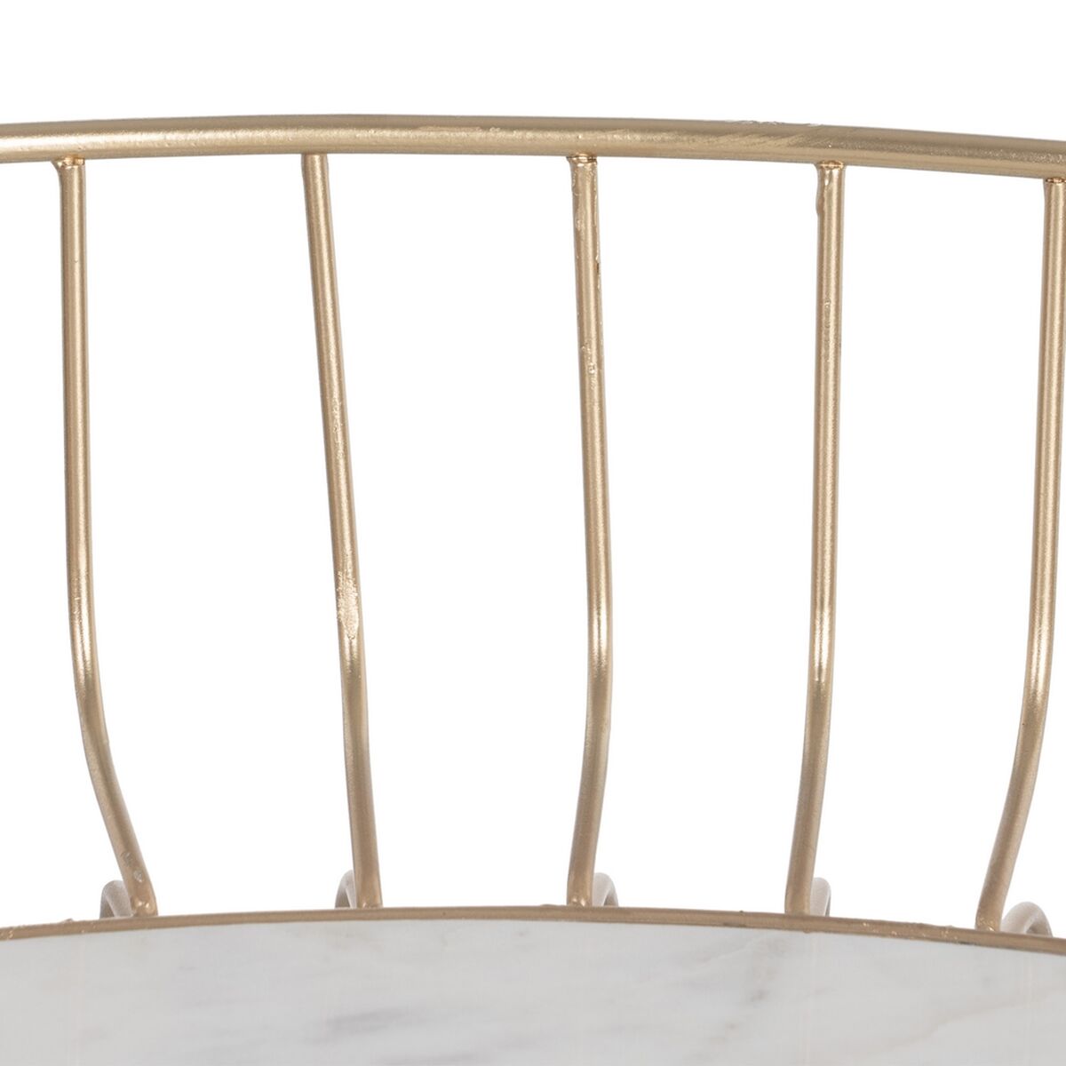 Mesa de Centro Blanco Dorado 72 x 72 x 40 cm