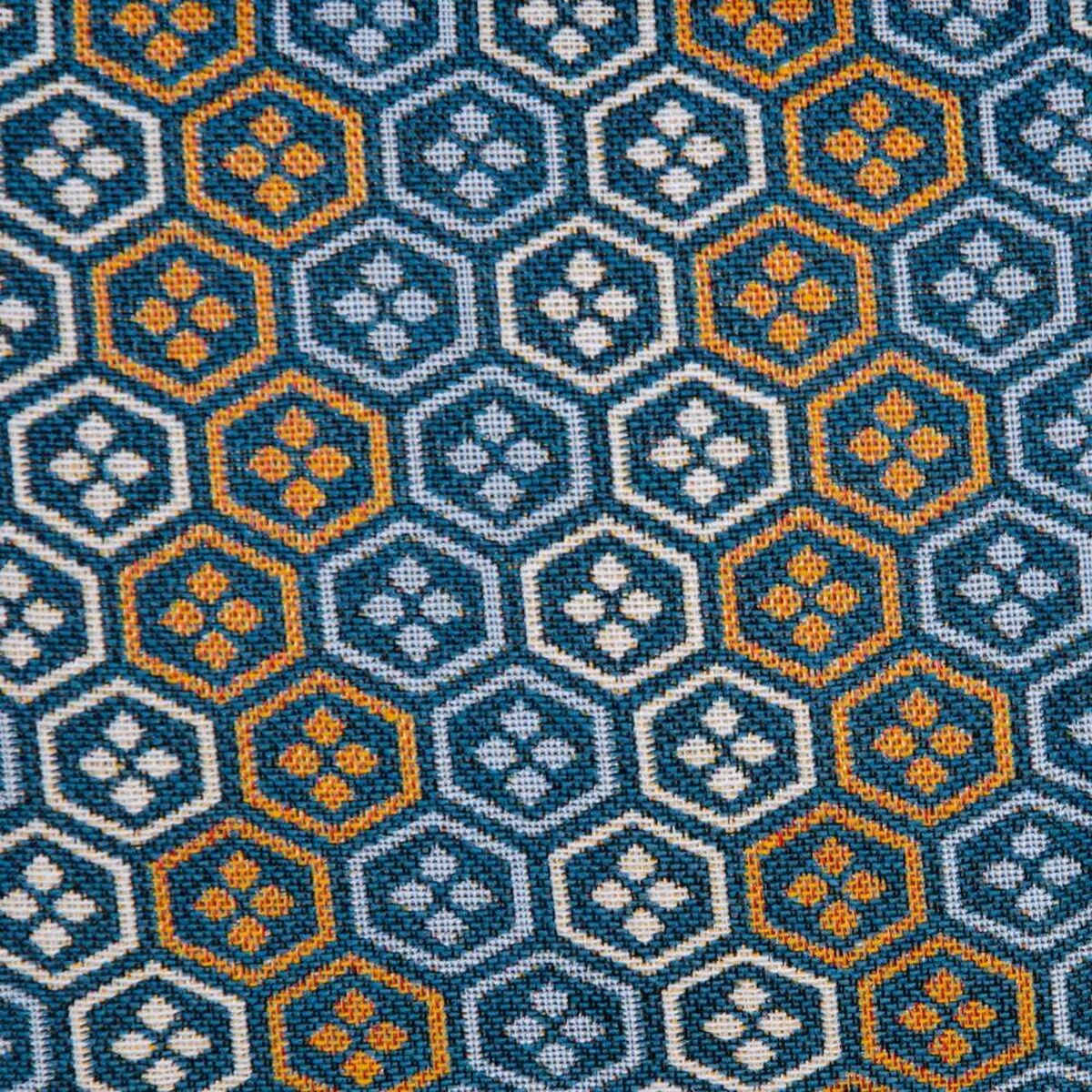 Cojín Azul Estampado 50 x 10 x 30 cm