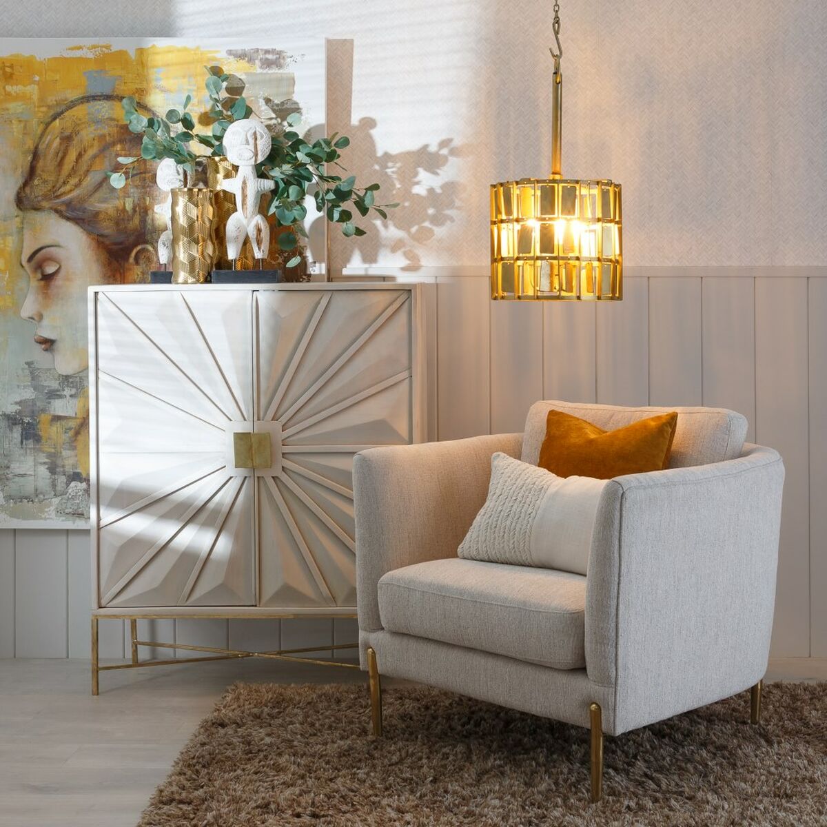 Lámpara de Techo Bronce 25 W