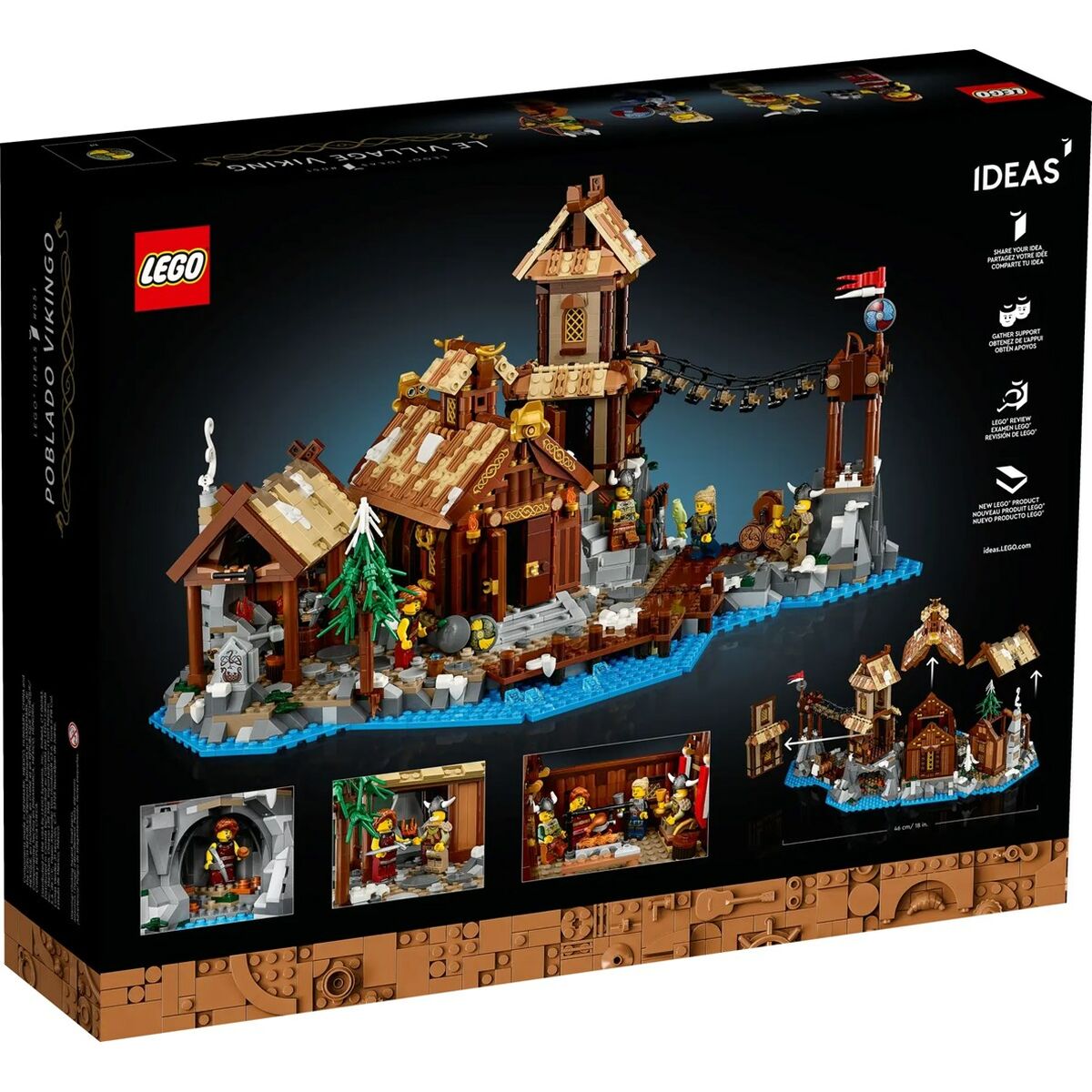 Juego de Construcción Lego PUEBLO VIKINGO 2103 Piezas