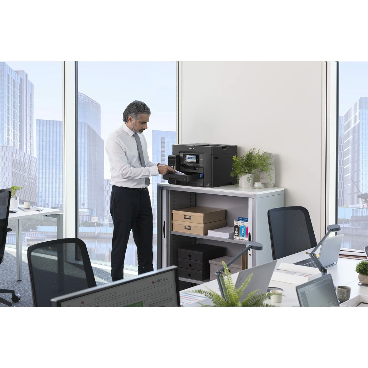 Impresora Multifunción Epson EcoTank ET-5850 25 ppm WiFi Negro