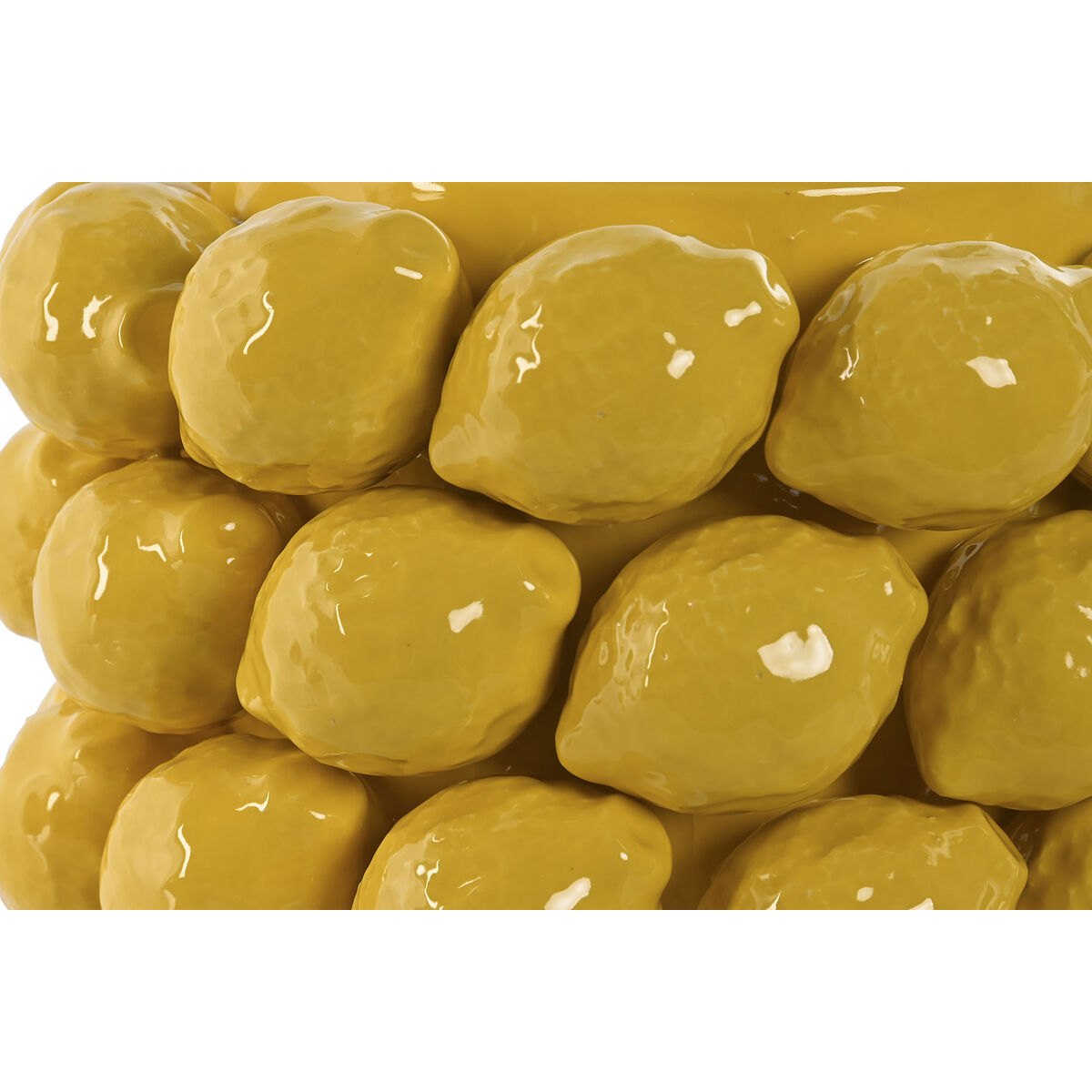 Centro de Mesa Home ESPRIT Amarillo Cerámica Gres 28 x 28 x 20 cm