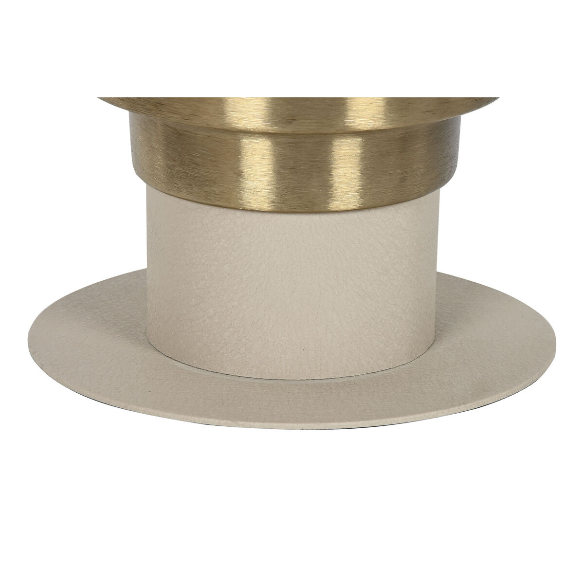 Mesa auxiliar Home ESPRIT Crema Dorado 46 x 46 x 52 cm