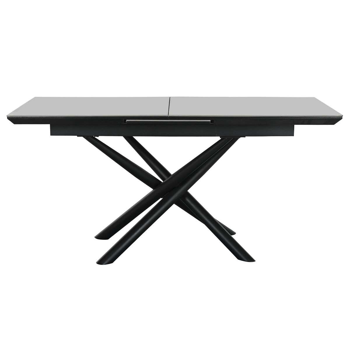 Mesa de Comedor Home ESPRIT Negro Gris Metal Cerámica 160 x 90 x 76 cm
