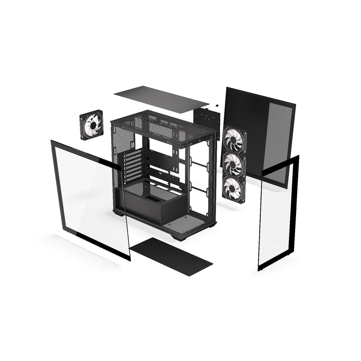 Caja Semitorre ATX Krux KRXD004 Negro