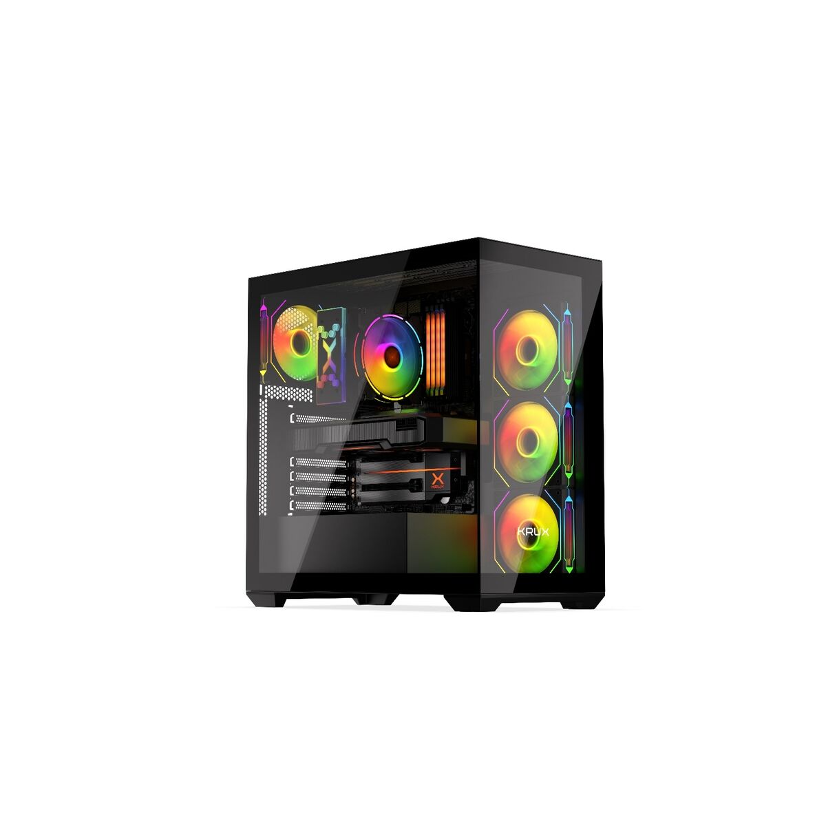 Caja Semitorre ATX Krux KRXD004 Negro